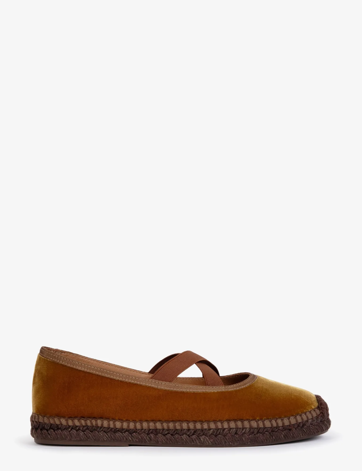 Penelope Chilvers Chico Velvet Espadrille Saffron Outlet
