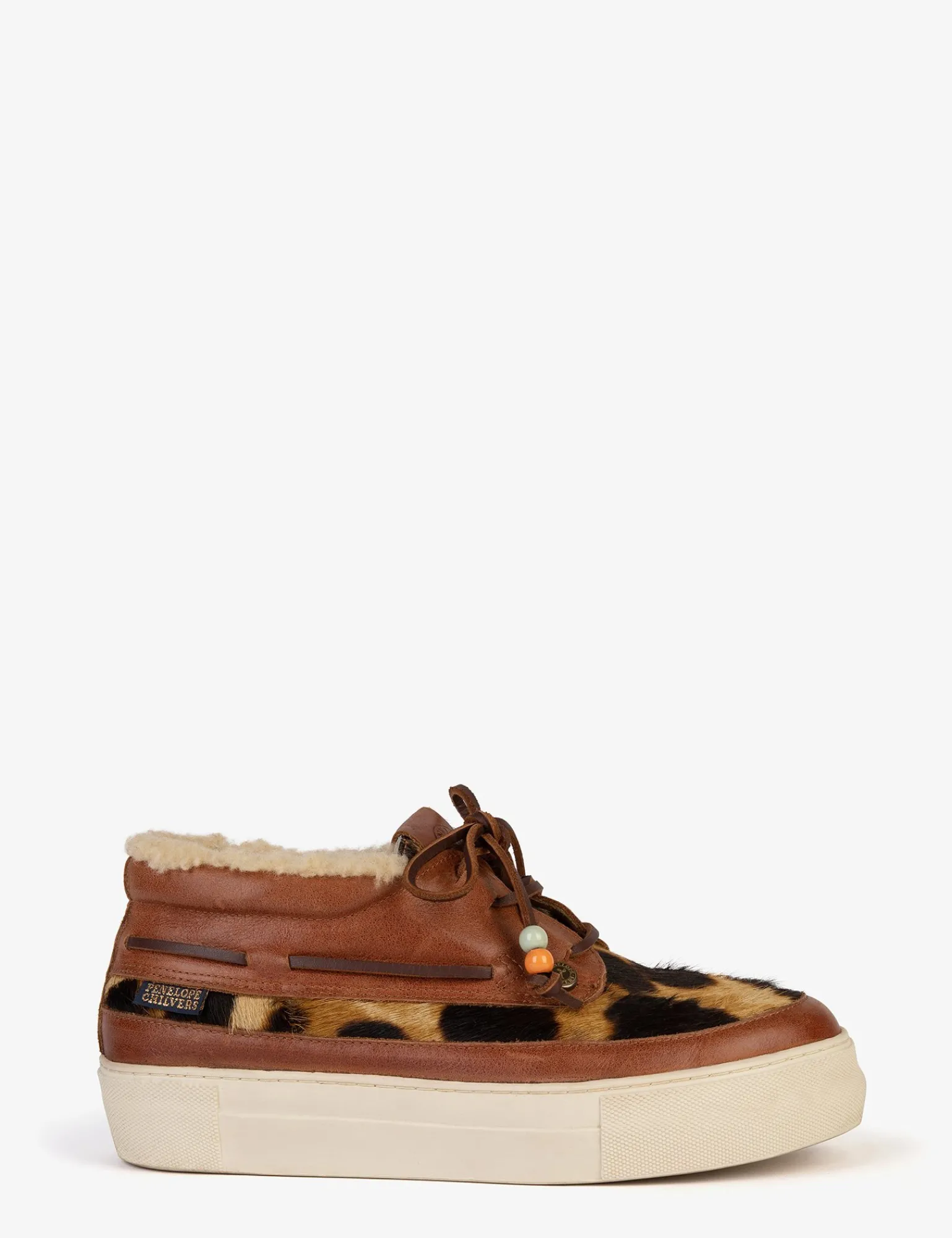 Penelope Chilvers Lumberjack Pony Wool-Lined Trainer Brown Fashion