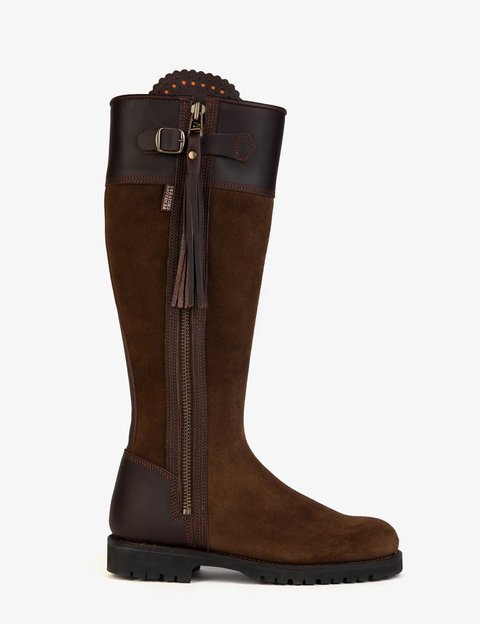 Penelope Chilvers Inclement Long Tassel Boot DarkOak Discount