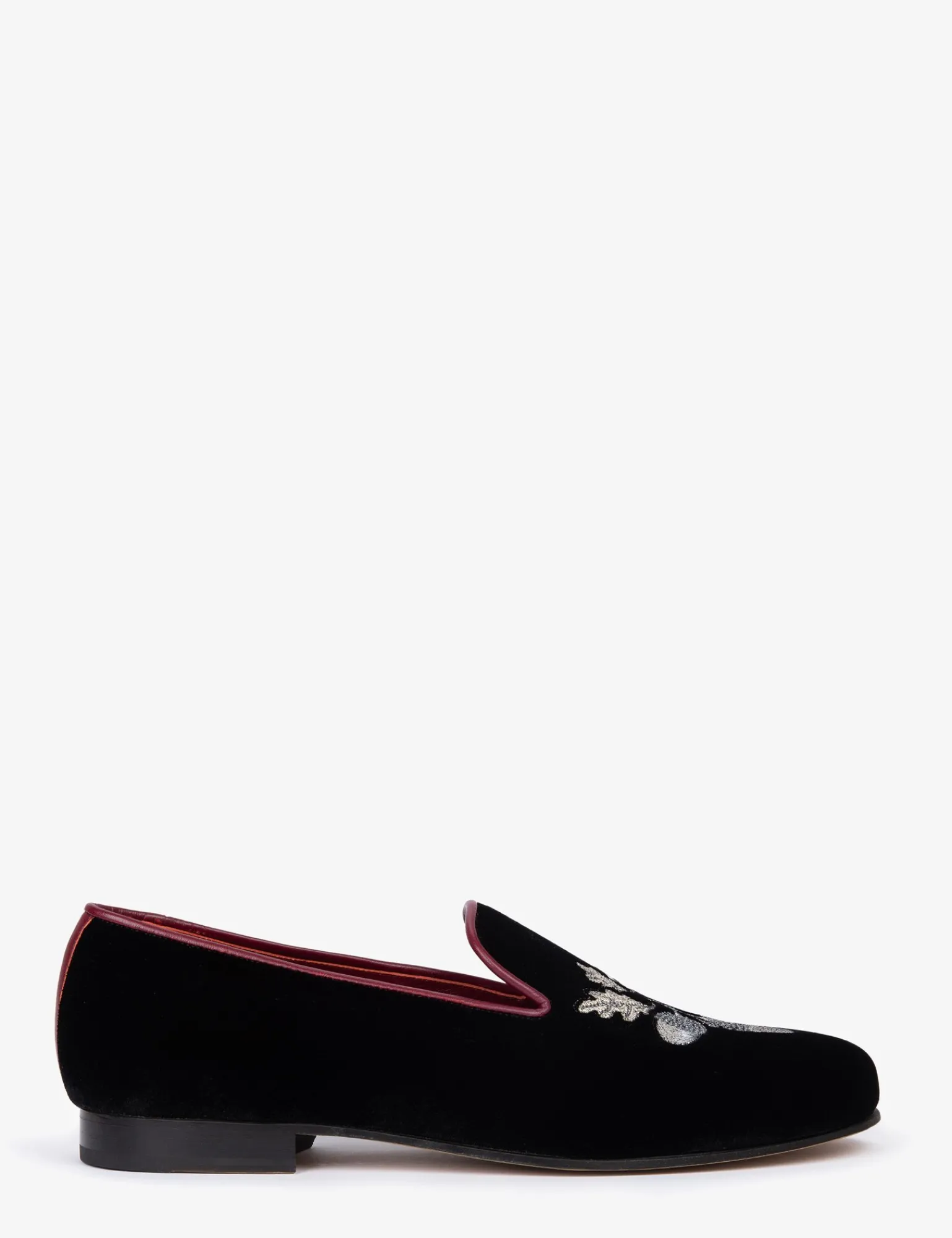 Penelope Chilvers Mens Dandy Velvet Acorn Slipper Black Online