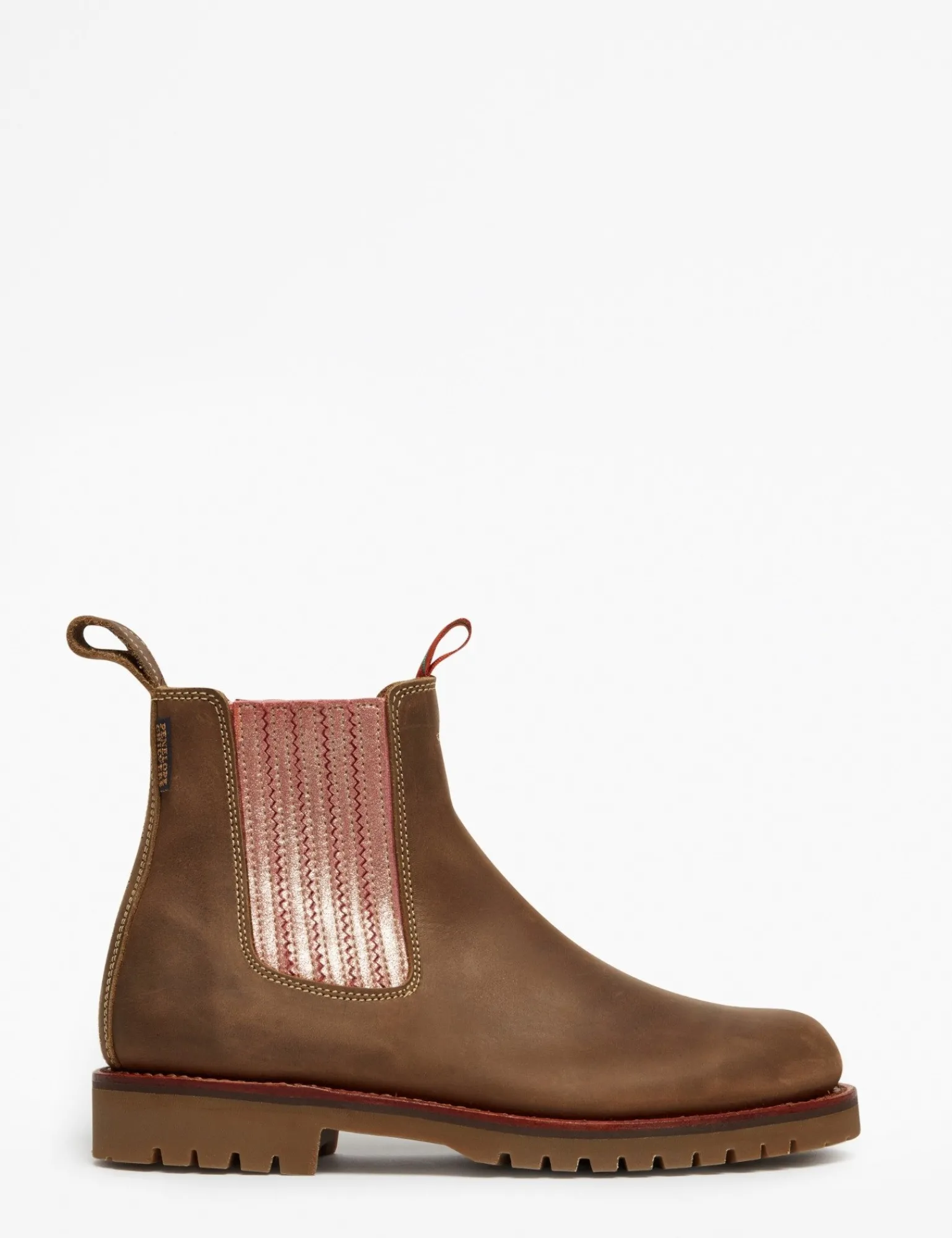 Penelope Chilvers Oscar Leather Boot Khaki/TeaRose Sale
