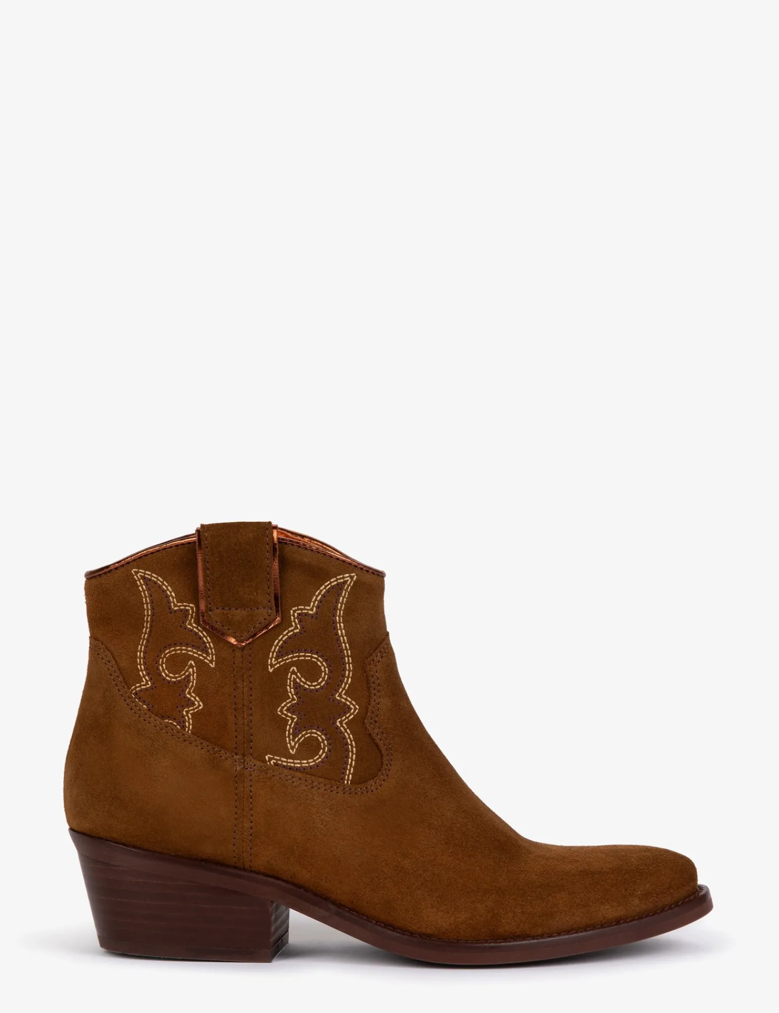 Penelope Chilvers Cassidy Suede Embroidered Boot Peat Outlet