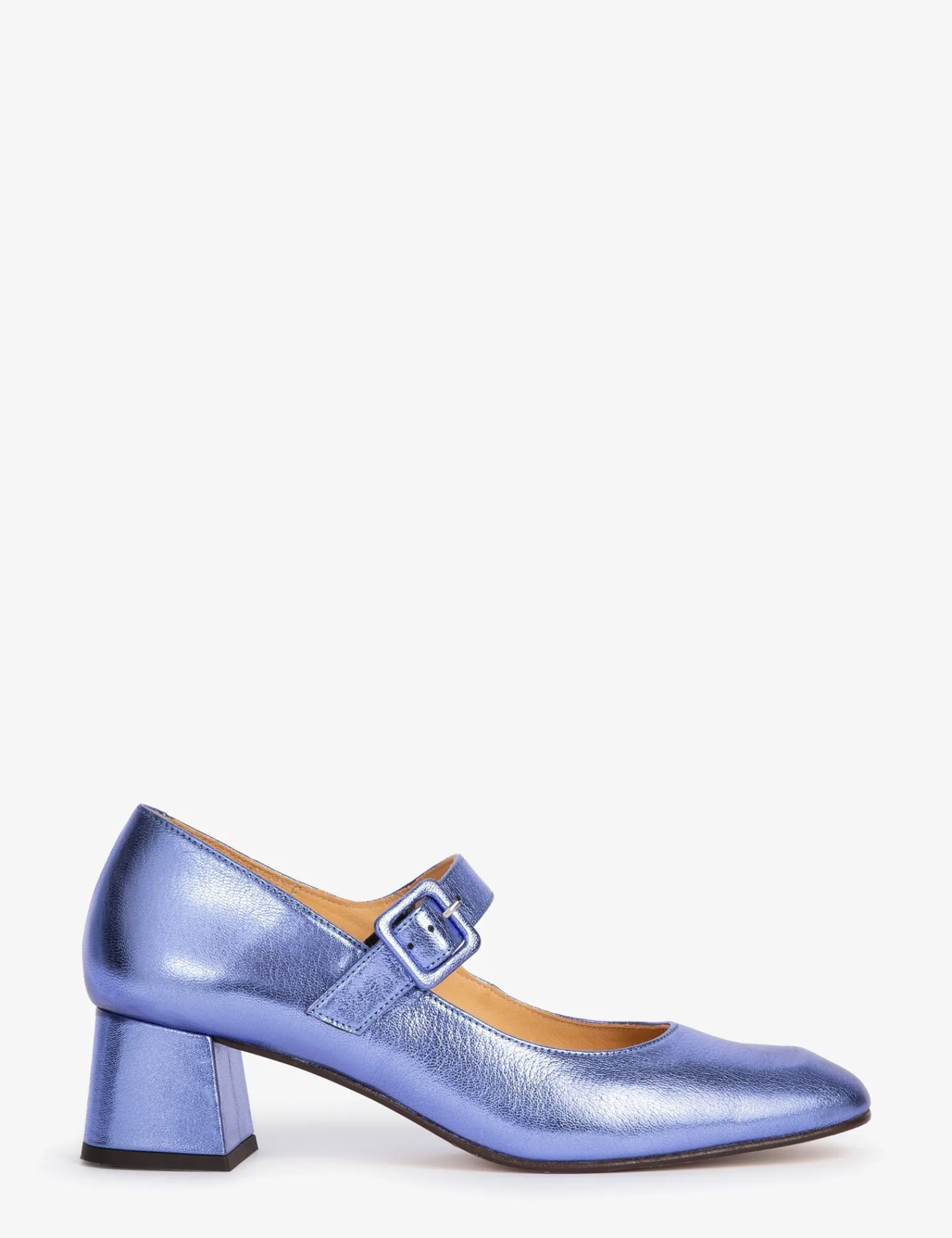Penelope Chilvers Mid Mary Jane Leather Shoe Ultraviolet Hot