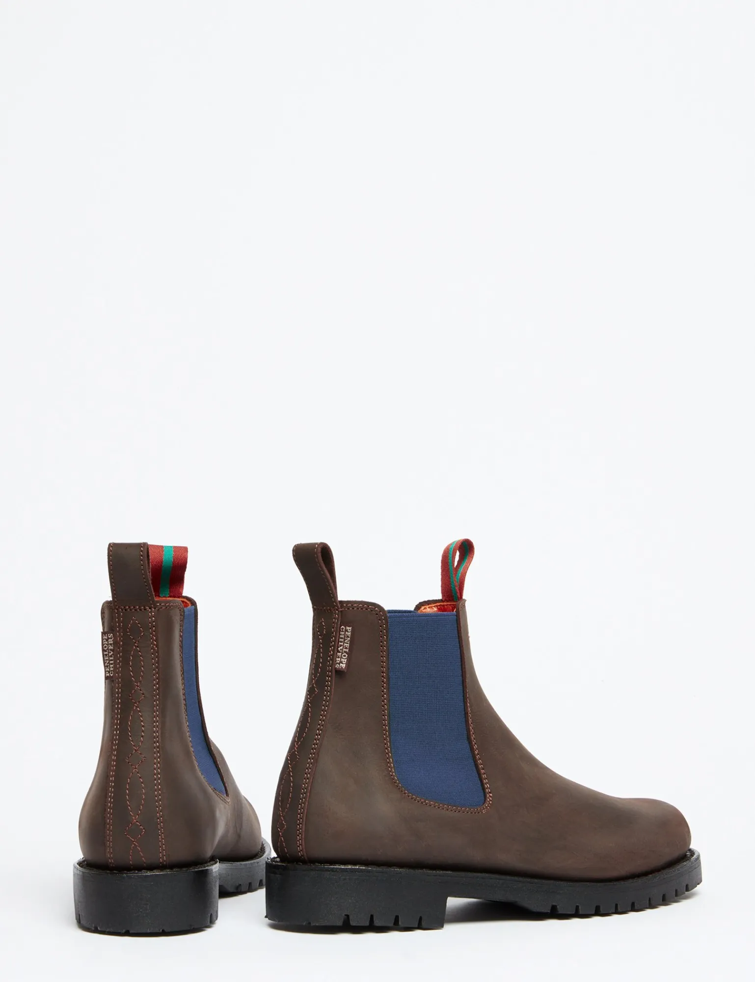 Penelope Chilvers Nelson Leather Boot Brown/Blue Sale