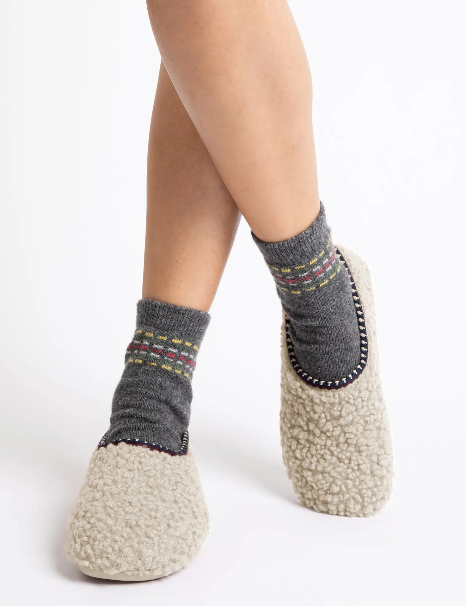 Penelope Chilvers Peaseblossom Fleece Slipper Milk Online