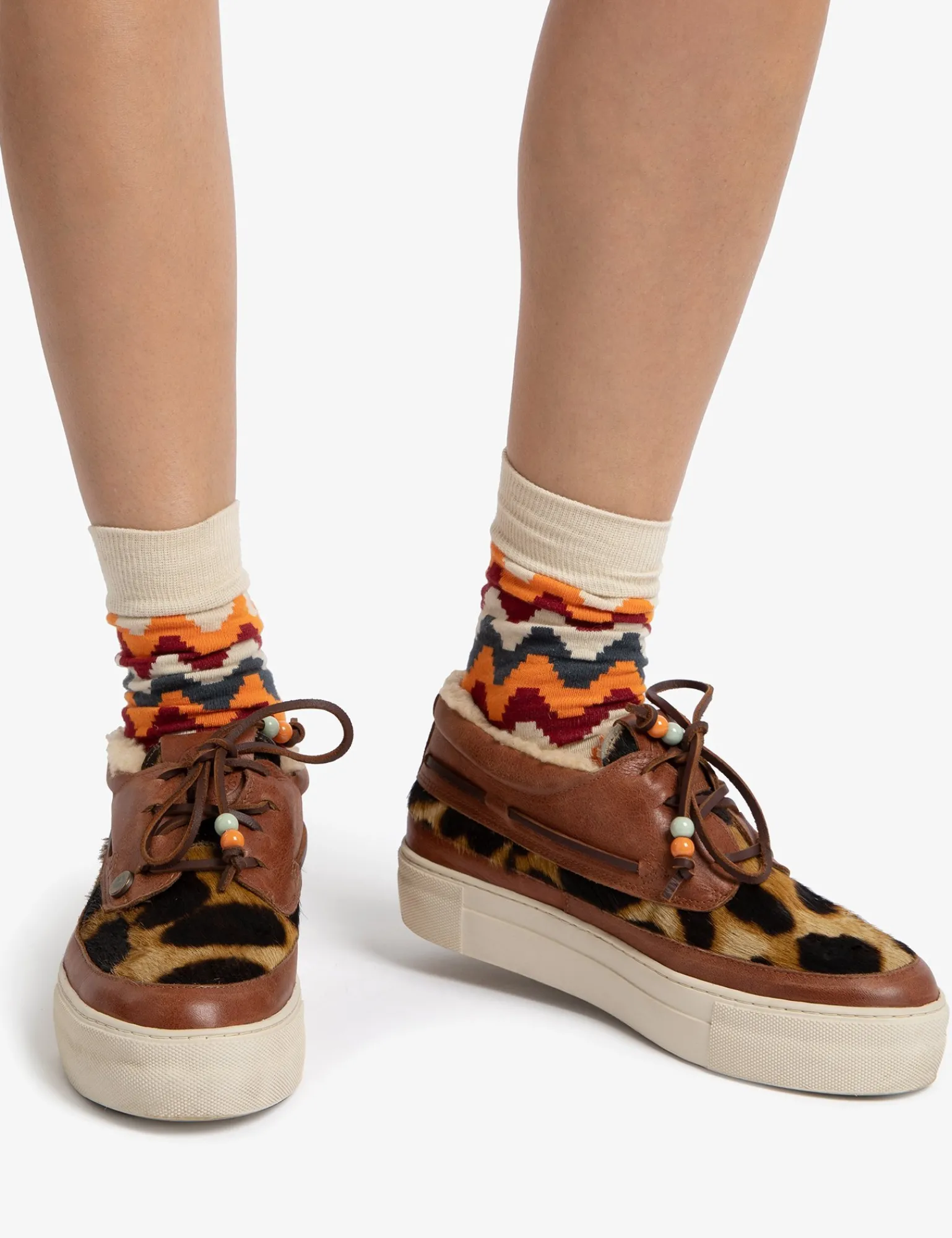 Penelope Chilvers Lumberjack Pony Wool-Lined Trainer Brown Fashion