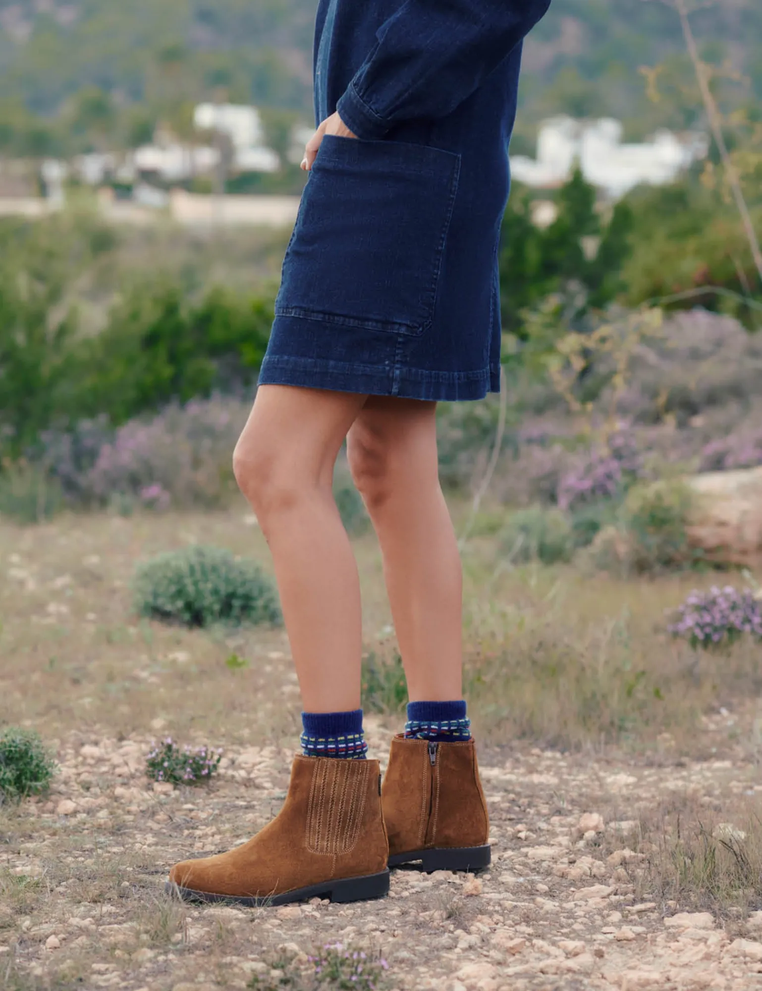 Penelope Chilvers Chelsea Suede Boot Peat Fashion