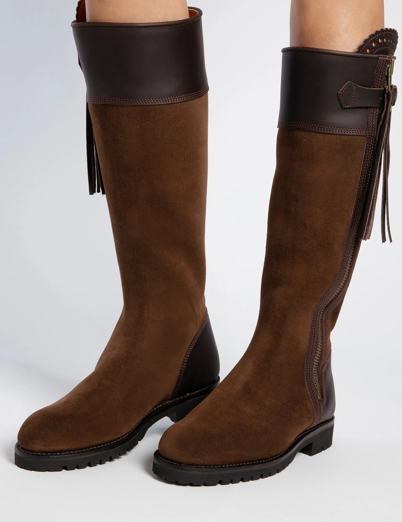 Penelope Chilvers Inclement Long Tassel Boot DarkOak Discount