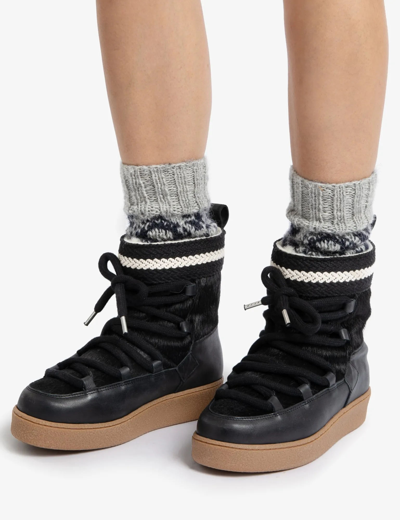 Penelope Chilvers Cosmos Pony Boot Black Fashion