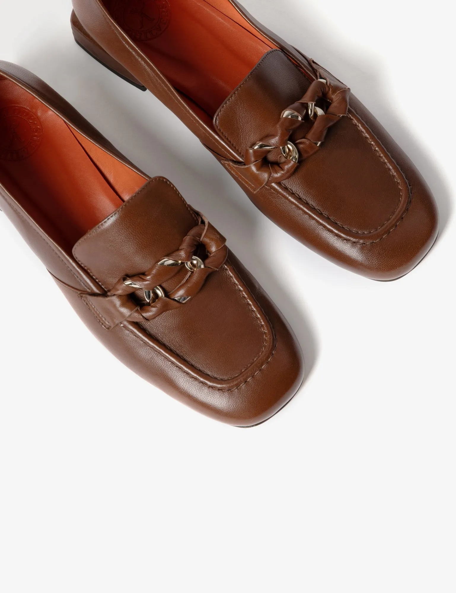 Penelope Chilvers Low Lorenzo Leather Loafer Cognac Fashion