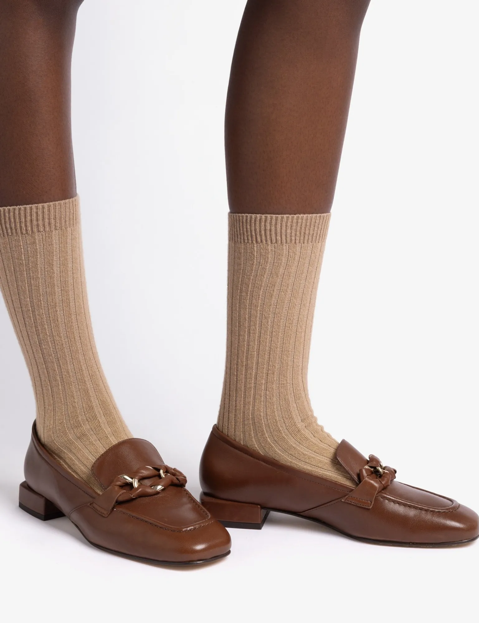 Penelope Chilvers Low Lorenzo Leather Loafer Cognac Fashion