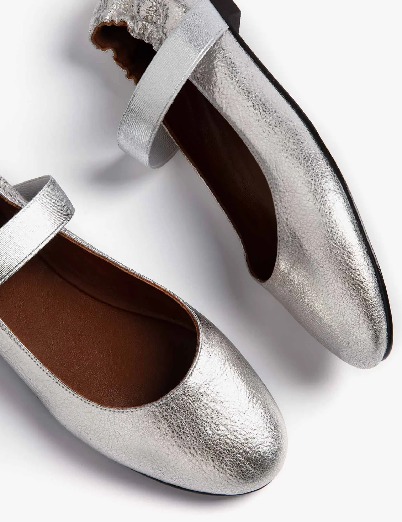 Penelope Chilvers Rock And Roll Leather Shoe Silver Hot