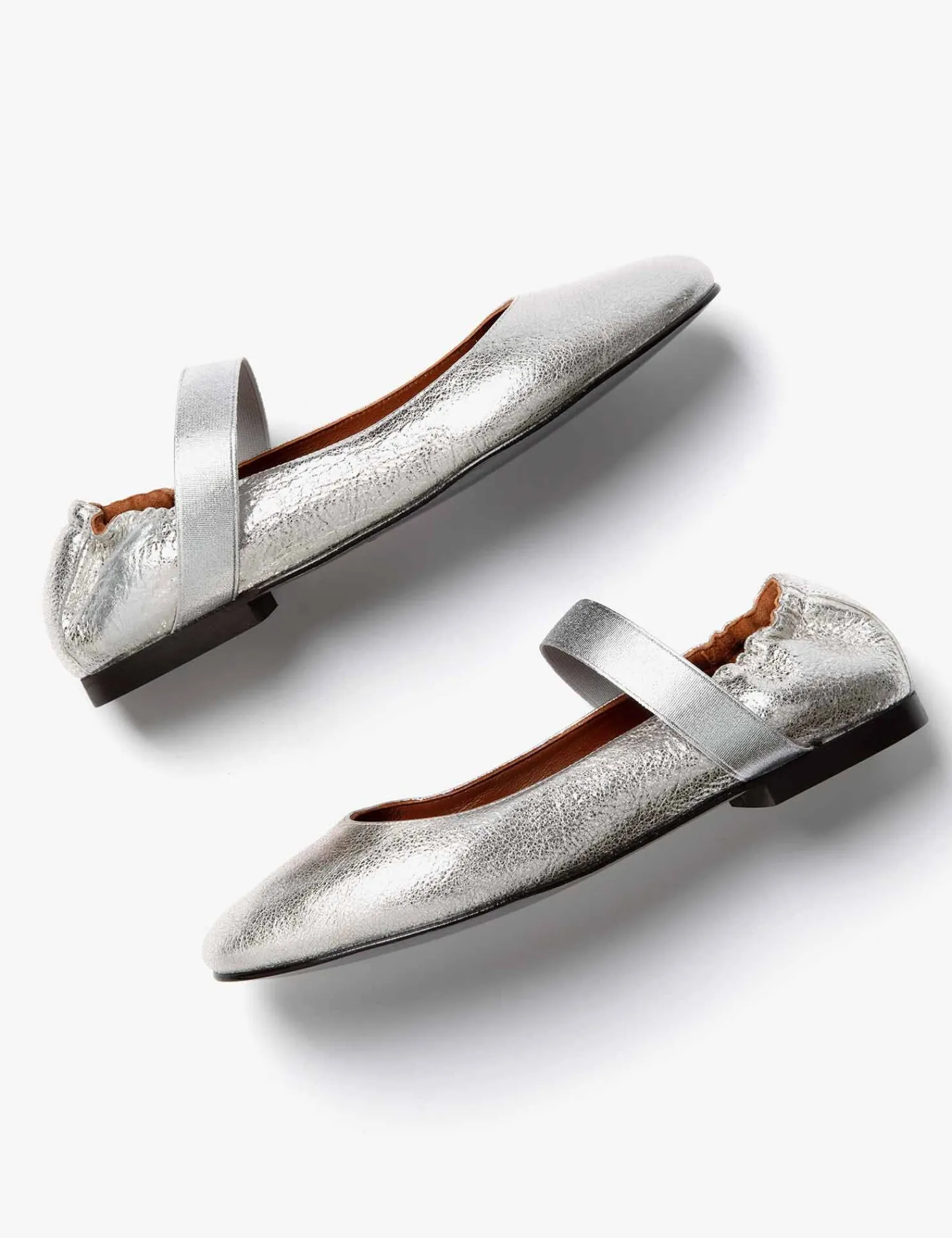 Penelope Chilvers Rock And Roll Leather Shoe Silver Hot