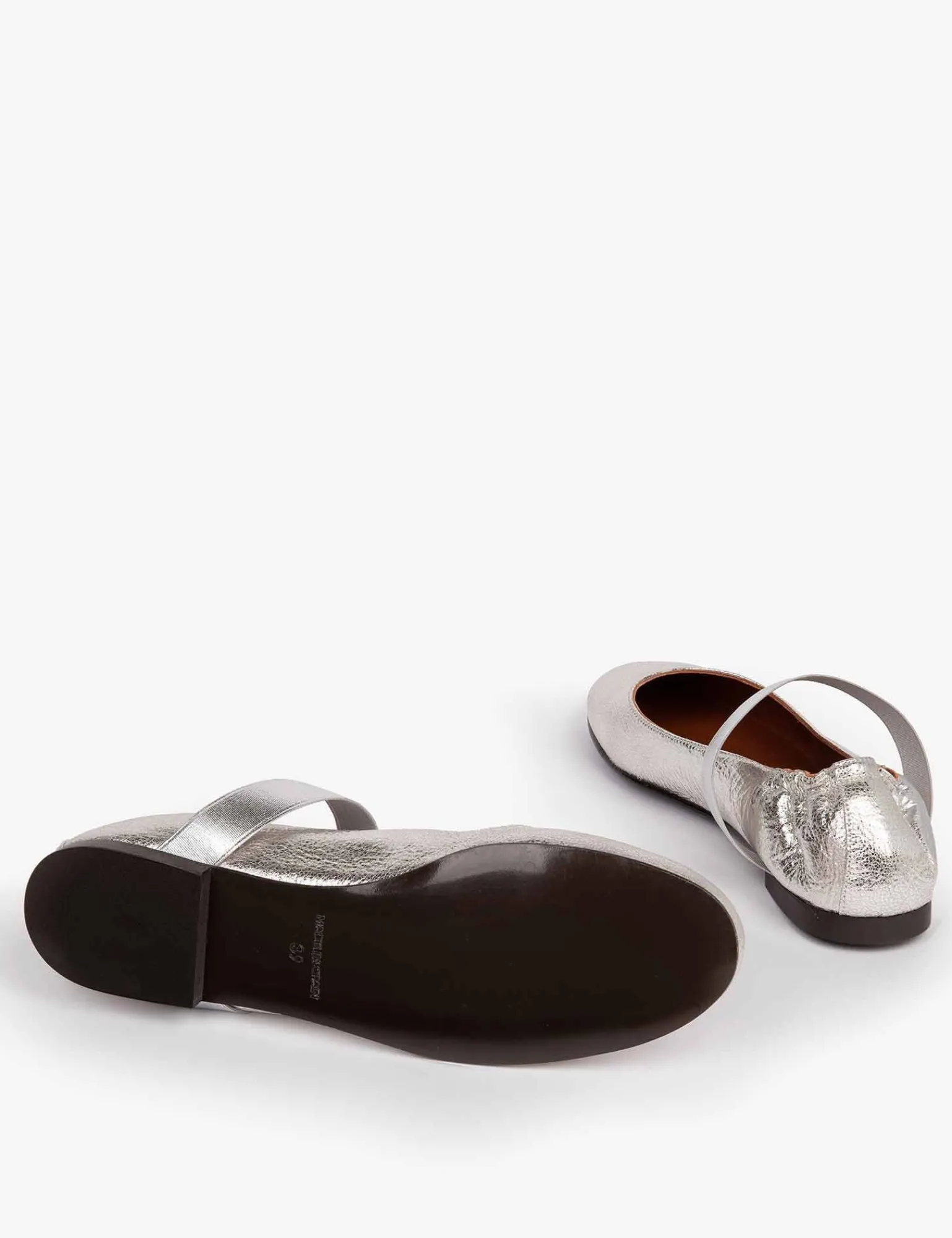 Penelope Chilvers Rock And Roll Leather Shoe Silver Hot