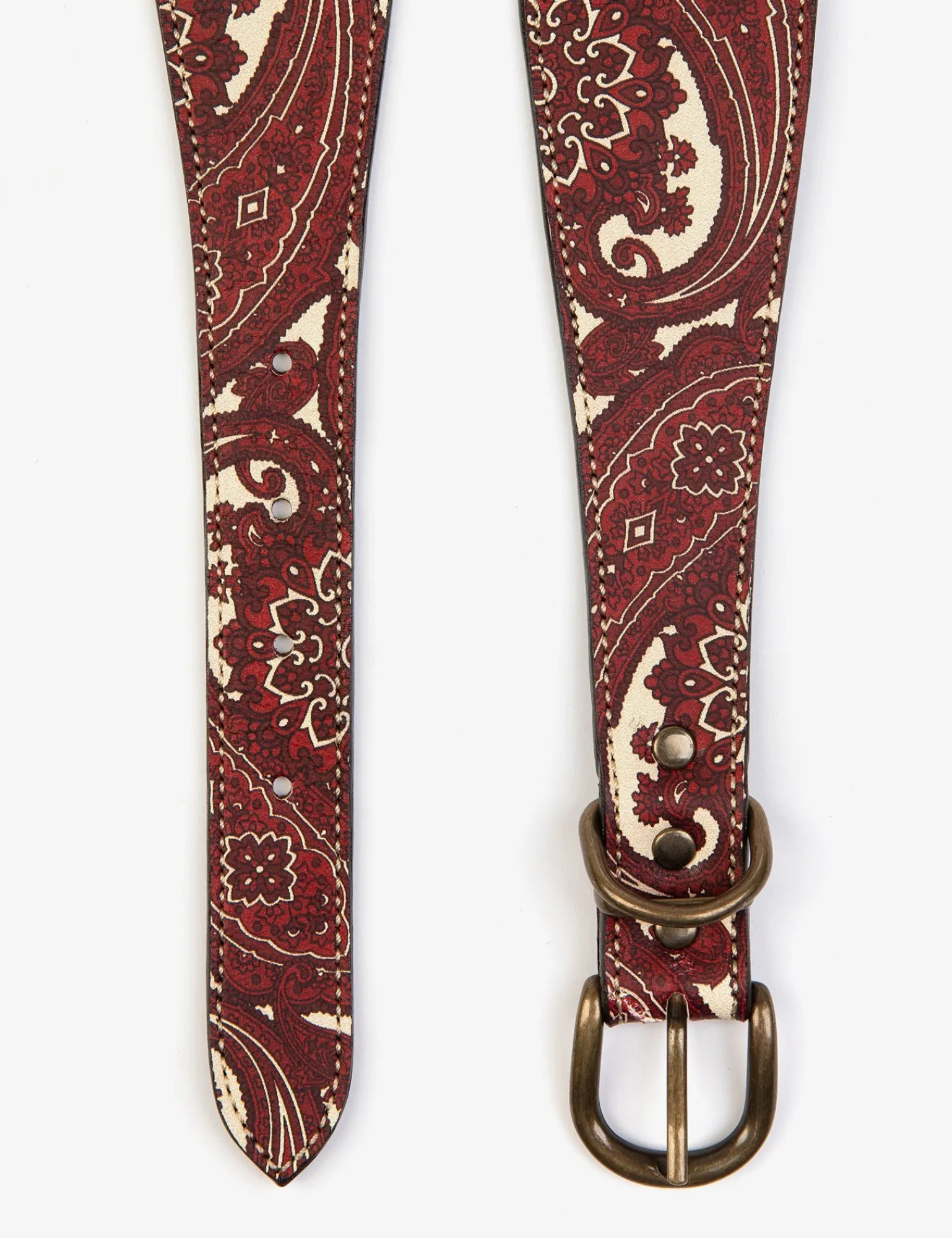 Penelope Chilvers Paisley Dog Collar Red New
