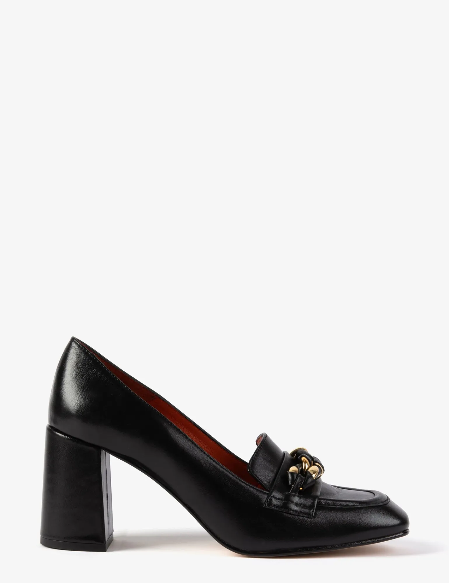 Penelope Chilvers High Lorenzo Leather Loafer Black Sale