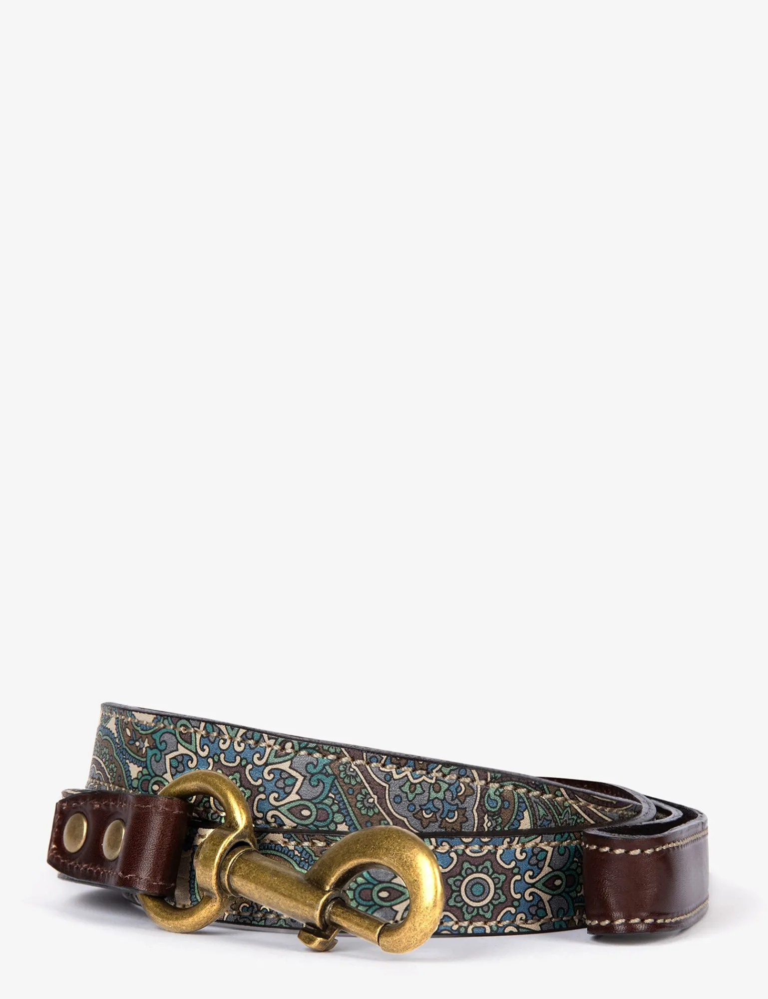 Penelope Chilvers Paisley Dog Lead Blue Hot