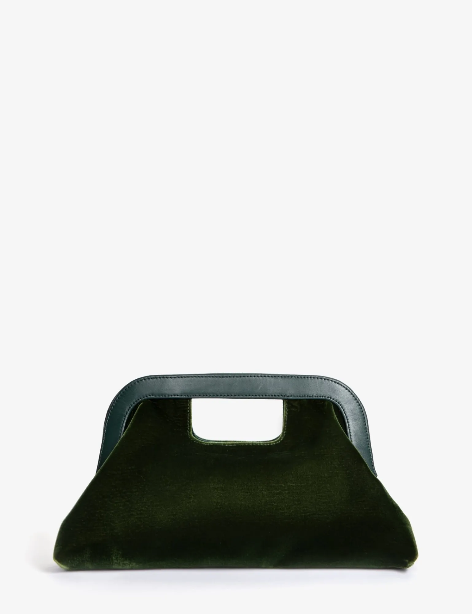 Penelope Chilvers Topper Velvet Clutch Khaki Discount