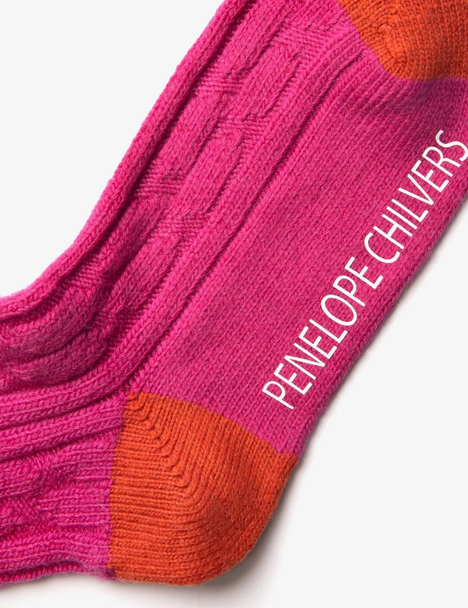 Penelope Chilvers Cashmere Cable Boot Socks Pink Online