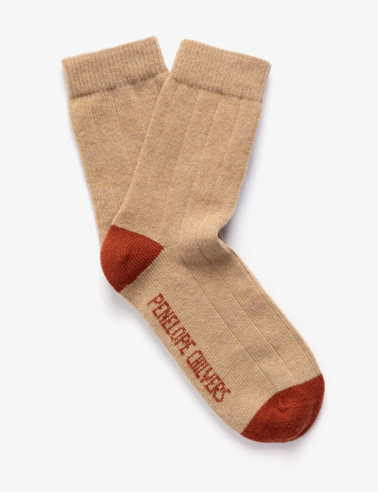 Penelope Chilvers Luxury Lambswool Socks Camel Outlet
