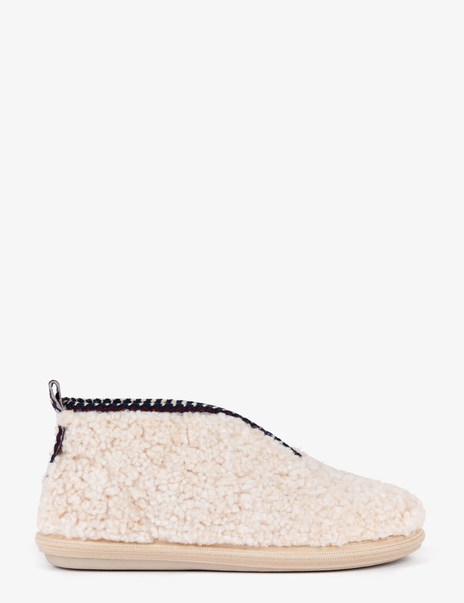 Penelope Chilvers Puck Fleece Slipper Ivory Clearance