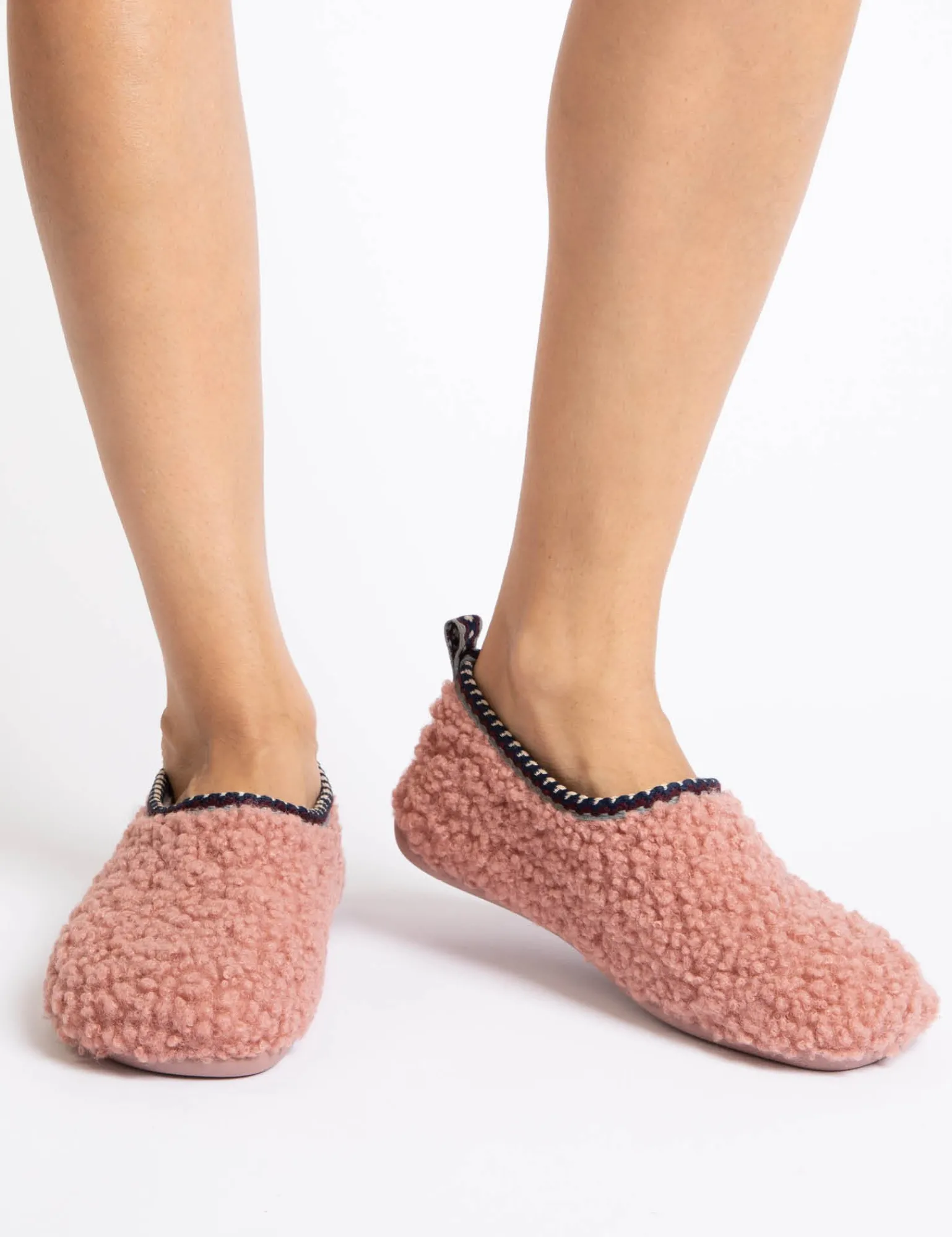 Penelope Chilvers Peaseblossom Fleece Slipper Rose Hot