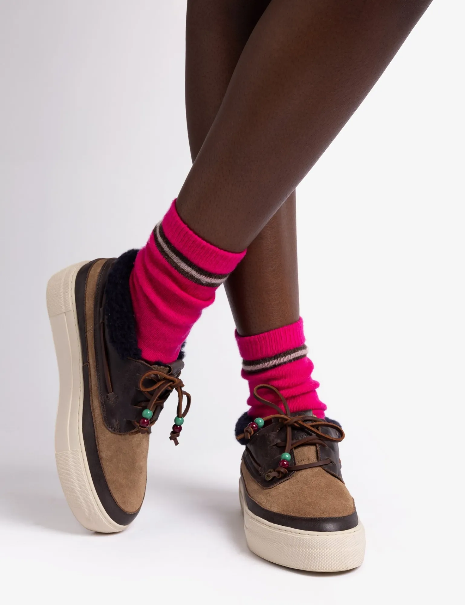 Penelope Chilvers Lumberjack Wool-Lined Trainer Gintonic Fashion