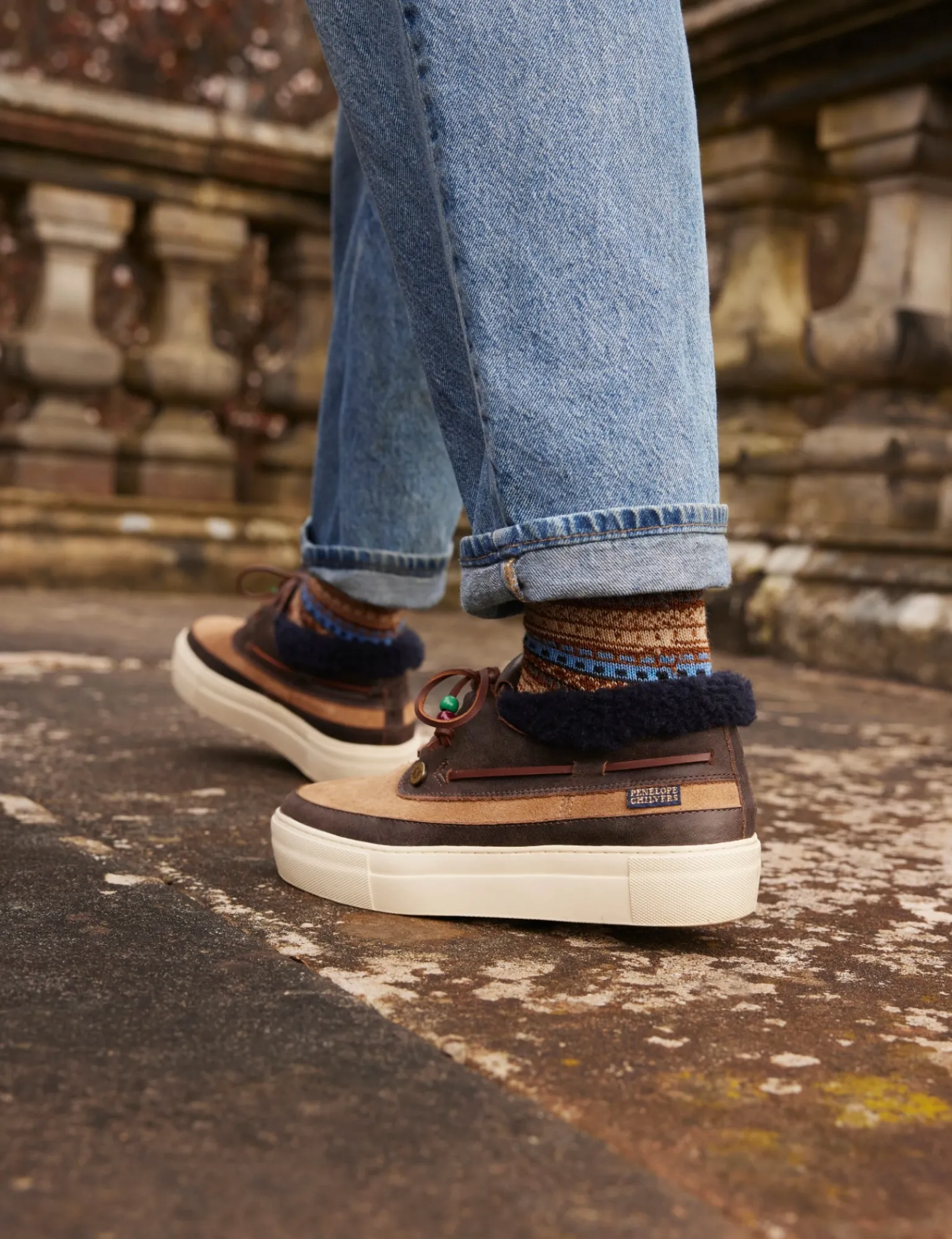 Penelope Chilvers Lumberjack Wool-Lined Trainer Gintonic Fashion